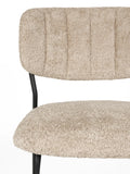 Jolien Esszimmerstuhl Bouclé, 2er-Set in Beige, Detail