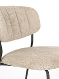 Jolien Esszimmerstuhl Bouclé, 2er-Set in Beige, Detail
