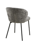 Roanne Esszimmerstuhl grau, schwarze Beine Esszimmerstuhl Living Nordic