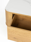 Almira Couchtisch Marmoroptik in Natur, Detail
