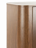 Almira Schrank Marmoroptik Walnuss, Detail