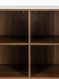Almira Schrank Marmoroptik Walnuss, Detail
