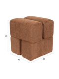 Staple Hocker in Terrakotta, Maßzeichnung