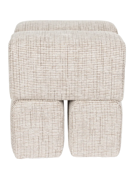 Staple Hocker in Braun/Beige, Ansicht 1
