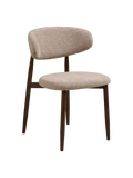 Levanto Esszimmerstuhl sand Esszimmerstuhl Living Nordic woodlike Beine, Nussbaum