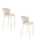 Georgia Soft Barhocker, 2er-Set in Beige, Ansicht 5