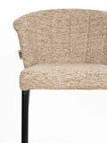 Georgia Soft Barhocker, 2er-Set in Braun, Detail