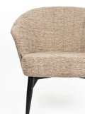 Georgia Soft Loungesessel in Braun, Detail