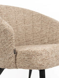 Georgia Soft Loungesessel in Braun, Detail