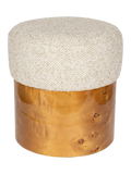 Burlin Hocker in Beige, Ansicht 1
