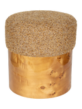 Burlin Hocker in Braun, Ansicht 1