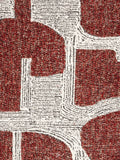 Ridge Deco Symbols Esszimmerstuhl, 2er-Set in Rot, Detail