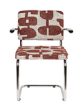 Ridge Deco Symbols Armlehnstuhl, 2er-Set in Rot, Ansicht 2