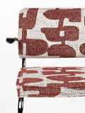 Ridge Deco Symbols Armlehnstuhl, 2er-Set in Rot, Detail