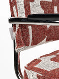 Ridge Deco Symbols Armlehnstuhl, 2er-Set in Rot, Detail