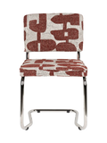 Ridge Kink Deco Symbols Esszimmerstuhl, 2er-Set in Rot, Ansicht 2