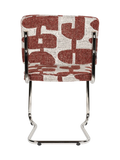 Ridge Kink Deco Symbols Esszimmerstuhl, 2er-Set in Rot, Ansicht 5