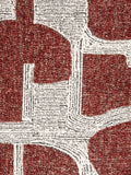 Ridge Kink Deco Symbols Esszimmerstuhl, 2er-Set in Rot, Detail
