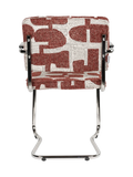 Ridge Kink Deco Symbols Armlehnstuhl, 2er-Set in Rot, Ansicht 5