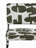 Ridge Kink Deco Symbols Esszimmerstuhl, 2er-Set in Grün, Detail