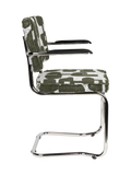 Ridge Kink Deco Symbols Armlehnstuhl, 2er-Set in Grün, Ansicht 3
