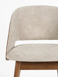 Velore Esszimmerstuhl in Walnuss/Beige, Detail