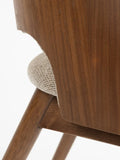 Velore Esszimmerstuhl in Walnuss/Beige, Detail