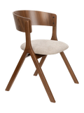 Bresso Esszimmerstuhl Walnuss/Beige, 2er-Set, Ansicht 1