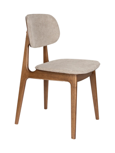 Marais Esszimmerstuhl, 2er-Set in Walnuss/Beige, Ansicht 1