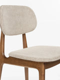 Marais Esszimmerstuhl, 2er-Set in Walnuss/Beige, Detail