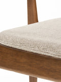 Marais Esszimmerstuhl, 2er-Set in Walnuss/Beige, Detail