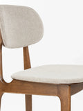 Marais Tresenhocker, 2er-Set in Walnuss/Beige, Detail