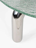 Marly Beistelltisch Glas Chrom, Detail