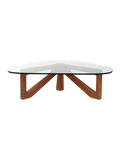 Norwin Couchtisch Glas Walnuss, Ansicht 1