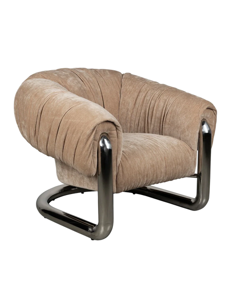 Marly Loungesessel Braun, Ansicht 1