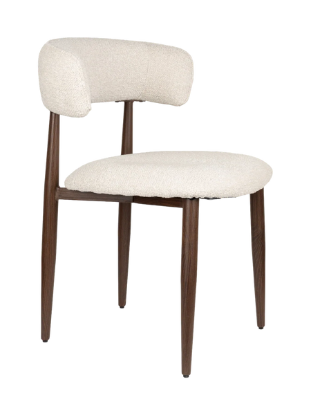 Stanley Esszimmerstuhl Beige/Walnuss, 2er-Set, Ansicht 1