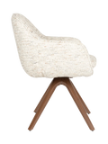 Batoul Armlehnstuhl, 2er-Set in Beige, Ansicht 3