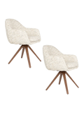 Batoul Armlehnstuhl, 2er-Set in Beige, Ansicht 6