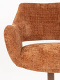 Merel Armlehnstuhl, 2er-Set in Orange, Detail