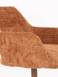 Merel Armlehnstuhl, 2er-Set in Orange, Detail
