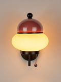 Bumble Wandleuchte in Rot, Detail