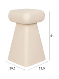 Earth Beistelltisch Beige, Maßzeichnung