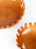 Onda Schalen Cognac, 2er-Set, Detail