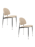 Sunrise Esszimmerstuhl, 2er-Set in Silber/Beige, Ansicht 6