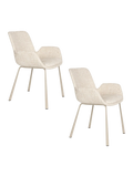 Brit Armlehnstuhl, 2er-Set in Beige, Ansicht 6
