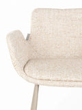Brit Tresenhocker, 2er-Set in Beige, Detail
