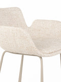 Brit Tresenhocker, 2er-Set in Beige, Detail