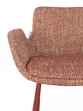 Brit Tresenhocker, 2er-Set in Rot, Detail