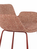 Brit Tresenhocker, 2er-Set in Rot, Detail
