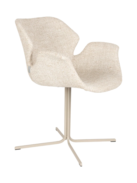 Nikki Armlehnstuhl, 2er-Set in Beige, Ansicht 1